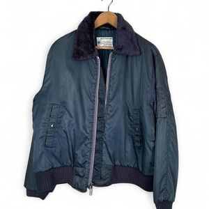 70’s Vintage K Mart water repellent blue bomber jacket
